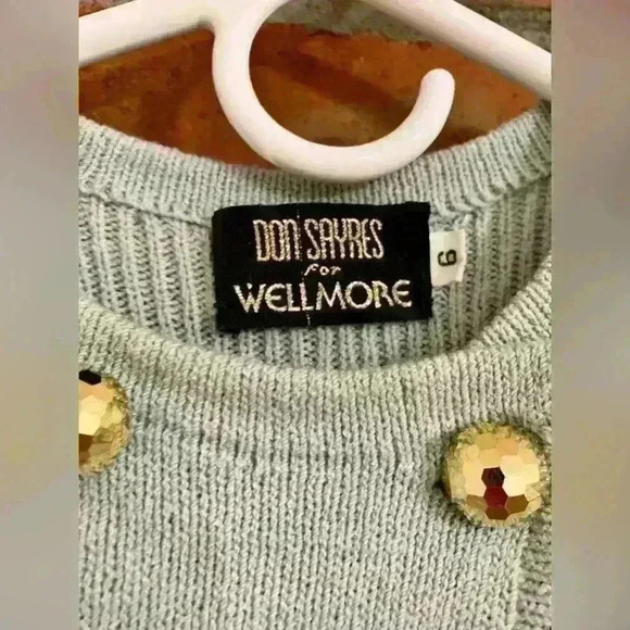 Don Sayres For Wellmore Disco Button Blouse Size 6 - Picture 6 of 7